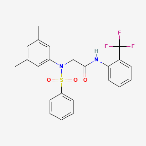 N~2~-(3,5-dimethylphenyl)-N~2~-(phenylsulfonyl)-N~1~-[2-(trifluoromethyl)phenyl]glycinamide