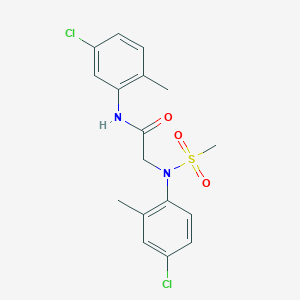 N~2~-(4-chloro-2-methylphenyl)-N~1~-(5-chloro-2-methylphenyl)-N~2~-(methylsulfonyl)glycinamide