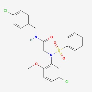 N~1~-(4-chlorobenzyl)-N~2~-(5-chloro-2-methoxyphenyl)-N~2~-(phenylsulfonyl)glycinamide