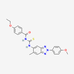 1-(4-ETHOXYBENZOYL)-3-[2-(4-METHOXYPHENYL)-6-METHYL-1,2,3-BENZOTRIAZOL-5-YL]THIOUREA