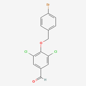 4-[(4-bromobenzyl)oxy]-3,5-dichlorobenzaldehyde