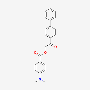 2-(4-biphenylyl)-2-oxoethyl 4-(dimethylamino)benzoate