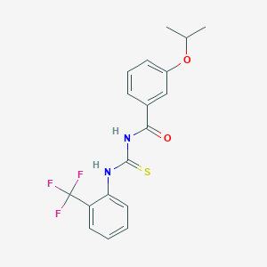 3-(propan-2-yloxy)-N-{[2-(trifluoromethyl)phenyl]carbamothioyl}benzamide