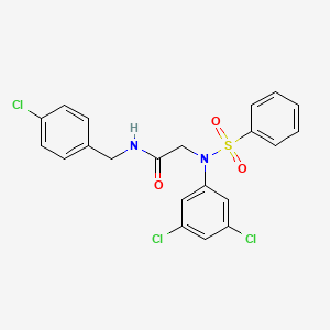 N~1~-(4-chlorobenzyl)-N~2~-(3,5-dichlorophenyl)-N~2~-(phenylsulfonyl)glycinamide