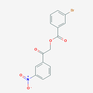 2-(3-nitrophenyl)-2-oxoethyl 3-bromobenzoate