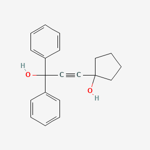 1-(3-hydroxy-3,3-diphenylprop-1-ynyl)cyclopentan-1-ol