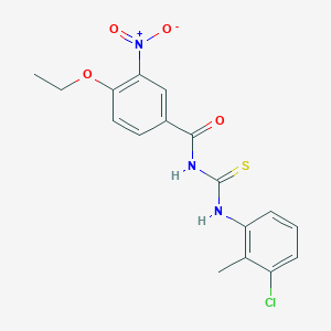 N-[(3-chloro-2-methylphenyl)carbamothioyl]-4-ethoxy-3-nitrobenzamide