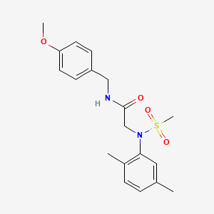 N~2~-(2,5-dimethylphenyl)-N~1~-(4-methoxybenzyl)-N~2~-(methylsulfonyl)glycinamide