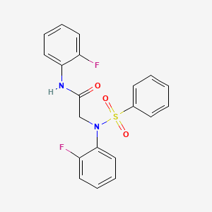 N~1~,N~2~-bis(2-fluorophenyl)-N~2~-(phenylsulfonyl)glycinamide