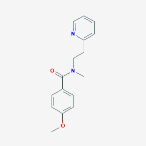 molecular formula C16H18N2O2 B368073 4-methoxy-N-methyl-N-[2-(pyridin-2-yl)ethyl]benzamide CAS No. 431920-97-7