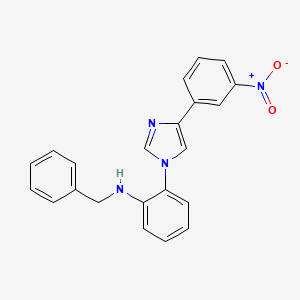 N-benzyl-2-[4-(3-nitrophenyl)imidazol-1-yl]aniline