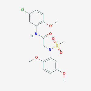 N~1~-(5-chloro-2-methoxyphenyl)-N~2~-(2,5-dimethoxyphenyl)-N~2~-(methylsulfonyl)glycinamide