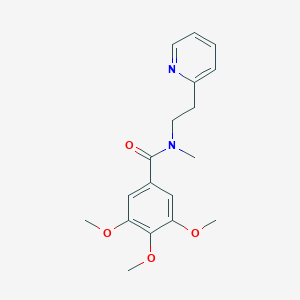 molecular formula C18H22N2O4 B368078 3,4,5-trimethoxy-N-methyl-N-[2-(pyridin-2-yl)ethyl]benzamide CAS No. 524058-09-1