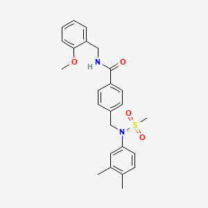 4-{[(3,4-dimethylphenyl)(methylsulfonyl)amino]methyl}-N-(2-methoxybenzyl)benzamide