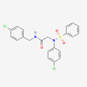 N~1~-(4-chlorobenzyl)-N~2~-(4-chlorophenyl)-N~2~-(phenylsulfonyl)glycinamide