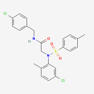 N~1~-(4-chlorobenzyl)-N~2~-(5-chloro-2-methylphenyl)-N~2~-[(4-methylphenyl)sulfonyl]glycinamide