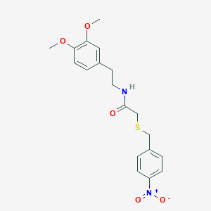 N-[2-(3,4-dimethoxyphenyl)ethyl]-2-[(4-nitrobenzyl)thio]acetamide