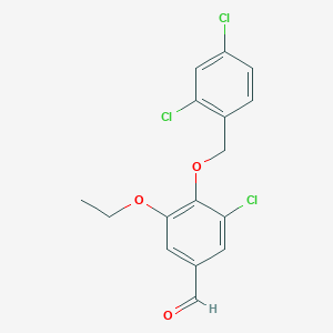 3-chloro-4-[(2,4-dichlorobenzyl)oxy]-5-ethoxybenzaldehyde