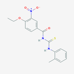 4-ethoxy-N-[(2-methylphenyl)carbamothioyl]-3-nitrobenzamide