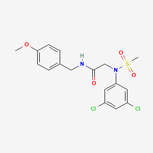 N~2~-(3,5-dichlorophenyl)-N~1~-(4-methoxybenzyl)-N~2~-(methylsulfonyl)glycinamide