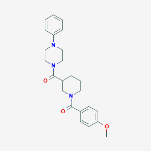molecular formula C24H29N3O3 B368091 (4-Methoxyphenyl){3-[(4-phenylpiperazin-1-yl)carbonyl]piperidin-1-yl}methanone CAS No. 524058-44-4