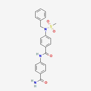 N-[4-(aminocarbonyl)phenyl]-4-[benzyl(methylsulfonyl)amino]benzamide