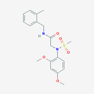 N~2~-(2,4-dimethoxyphenyl)-N~1~-(2-methylbenzyl)-N~2~-(methylsulfonyl)glycinamide