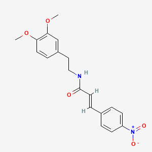 molecular formula C19H20N2O5 B3680954 N-[2-(3,4-dimethoxyphenyl)ethyl]-3-(4-nitrophenyl)acrylamide 