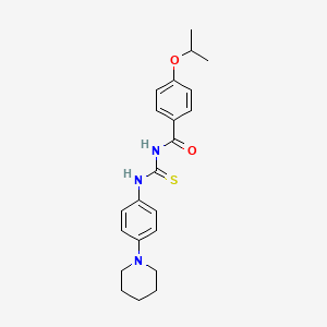 4-isopropoxy-N-({[4-(1-piperidinyl)phenyl]amino}carbonothioyl)benzamide