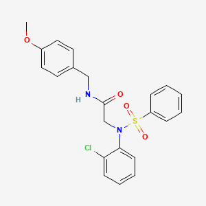 N~2~-(2-chlorophenyl)-N~1~-(4-methoxybenzyl)-N~2~-(phenylsulfonyl)glycinamide