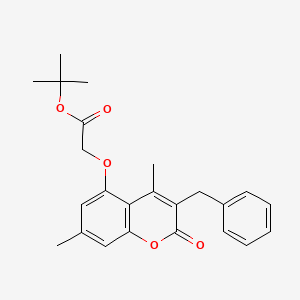 tert-butyl 2-[(3-benzyl-4,7-dimethyl-2-oxo-2H-chromen-5-yl)oxy]acetate