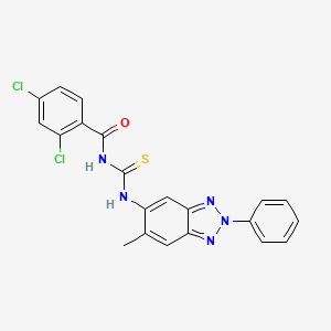 1-(2,4-DICHLOROBENZOYL)-3-(6-METHYL-2-PHENYL-1,2,3-BENZOTRIAZOL-5-YL)THIOUREA