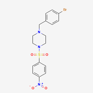 1-(4-bromobenzyl)-4-[(4-nitrophenyl)sulfonyl]piperazine