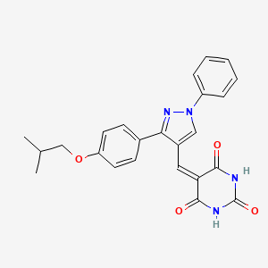 5-{[3-(4-isobutoxyphenyl)-1-phenyl-1H-pyrazol-4-yl]methylene}-2,4,6(1H,3H,5H)-pyrimidinetrione