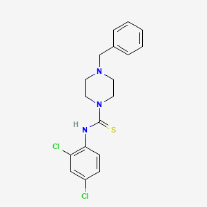 4-benzyl-N-(2,4-dichlorophenyl)piperazine-1-carbothioamide