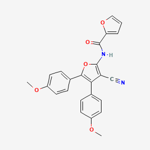 N-[3-cyano-4,5-bis(4-methoxyphenyl)furan-2-yl]furan-2-carboxamide