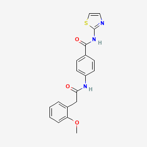 4-{[(2-methoxyphenyl)acetyl]amino}-N-(1,3-thiazol-2-yl)benzamide