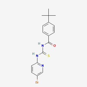 N-[(5-bromopyridin-2-yl)carbamothioyl]-4-tert-butylbenzamide