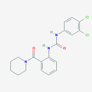 N-(3,4-dichlorophenyl)-N'-[2-(1-piperidinylcarbonyl)phenyl]urea