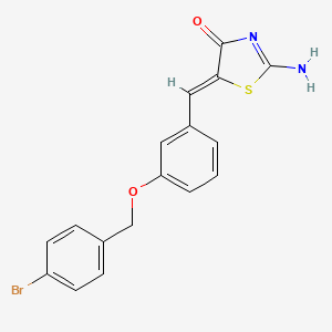 5-{3-[(4-bromobenzyl)oxy]benzylidene}-2-imino-1,3-thiazolidin-4-one