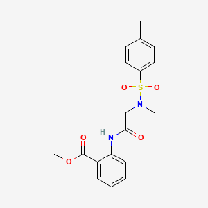 methyl 2-({N-methyl-N-[(4-methylphenyl)sulfonyl]glycyl}amino)benzoate