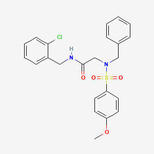 N~2~-benzyl-N-(2-chlorobenzyl)-N~2~-[(4-methoxyphenyl)sulfonyl]glycinamide