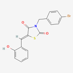 3-(4-bromobenzyl)-5-(2-hydroxybenzylidene)-1,3-thiazolidine-2,4-dione