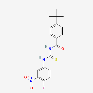 4-tert-butyl-N-[(4-fluoro-3-nitrophenyl)carbamothioyl]benzamide