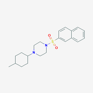 1-(4-methylcyclohexyl)-4-(2-naphthylsulfonyl)piperazine