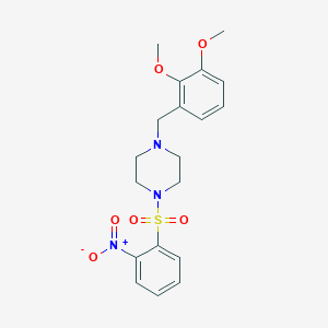 1-(2,3-dimethoxybenzyl)-4-[(2-nitrophenyl)sulfonyl]piperazine