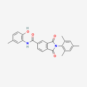 N-(2-hydroxy-5-methylphenyl)-2-mesityl-1,3-dioxo-5-isoindolinecarboxamide