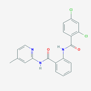 2,4-dichloro-N-{2-[(4-methylpyridin-2-yl)carbamoyl]phenyl}benzamide