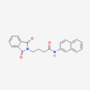 molecular formula C22H18N2O3 B3681599 4-(1,3-dioxo-1,3-dihydro-2H-isoindol-2-yl)-N-2-naphthylbutanamide 