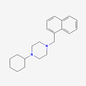 1-Cyclohexyl-4-(naphthalen-1-ylmethyl)piperazine